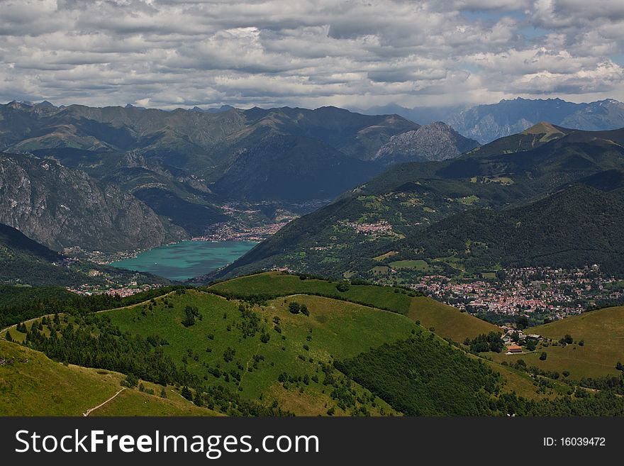 View fom the FIRST mountain in Switzerland