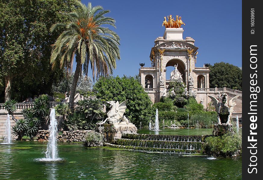 One of the most beautiful parks in Barcelona. One of the most beautiful parks in Barcelona