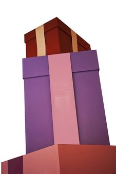 Big Christmas Gift Boxes. Royalty Free Stock Photo Big Christmas Gift Boxes. Royalty Free Stock Photo