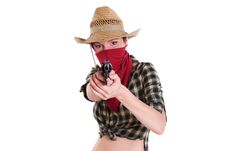 Cowgirl Stock Photo
