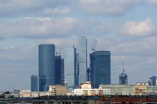 General View Of The City Of Moscow Royalty Free Stock Image General View Of The City Of Moscow Royalty Free Stock Image