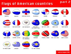 Flags Of Americas Royalty Free Stock Photos Flags Of Americas Royalty Free Stock Photos