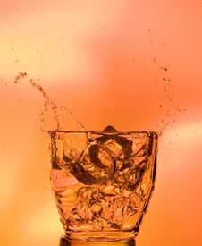 Splashing Whisky Royalty Free Stock Images Splashing Whisky Royalty Free Stock Images