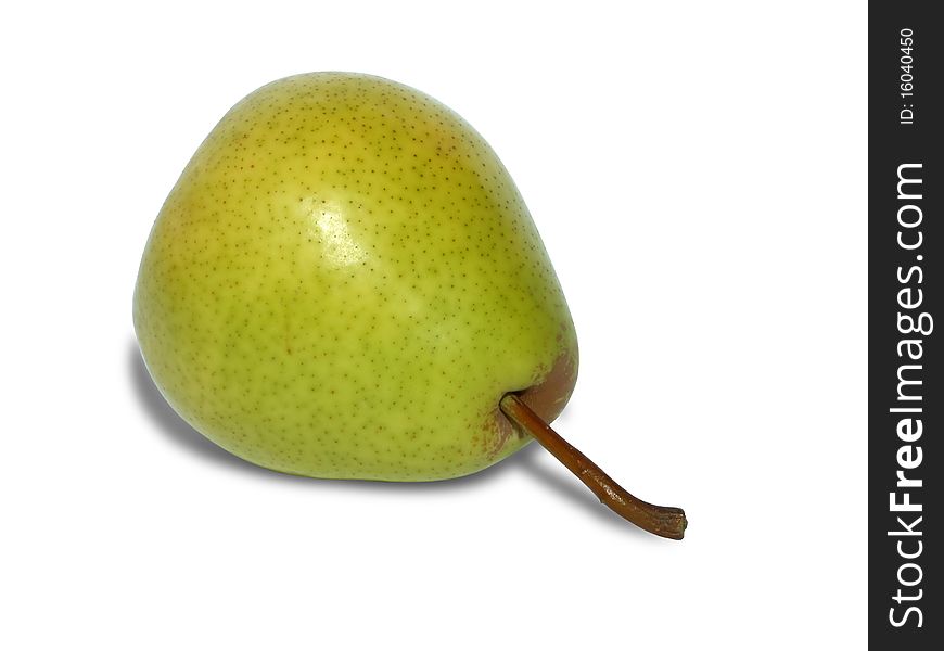 Fruit pear, isolated on white