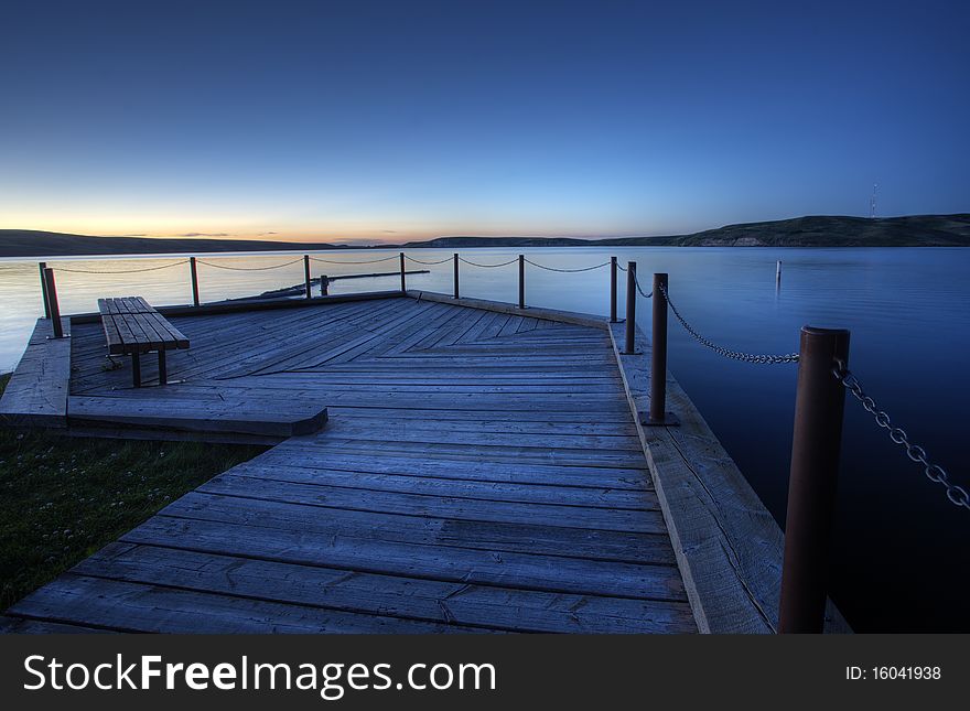 Northern Lake evening dusk sunset Canada