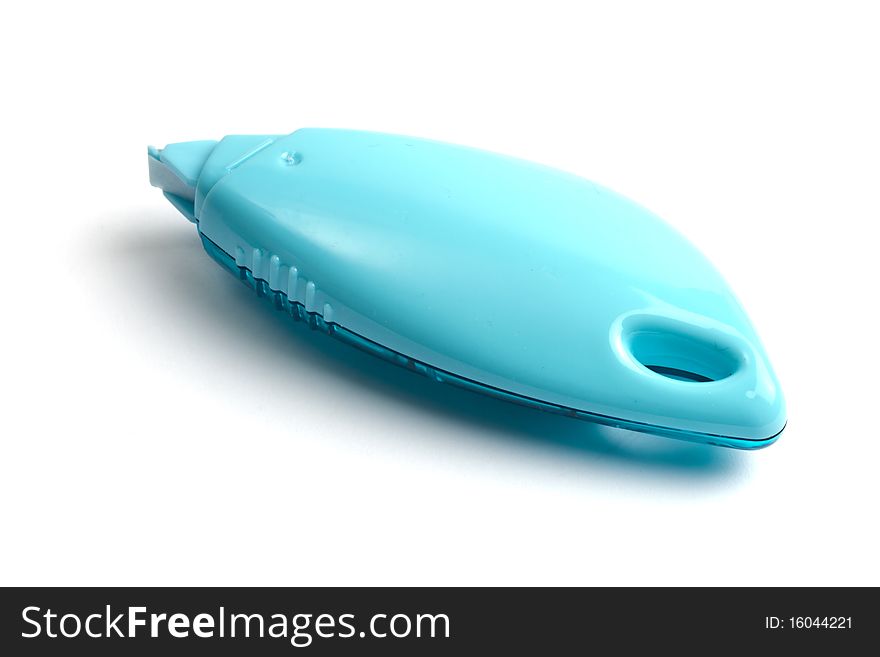 2+ Blue correction tape isolated white Free Stock Photos StockFreeImages