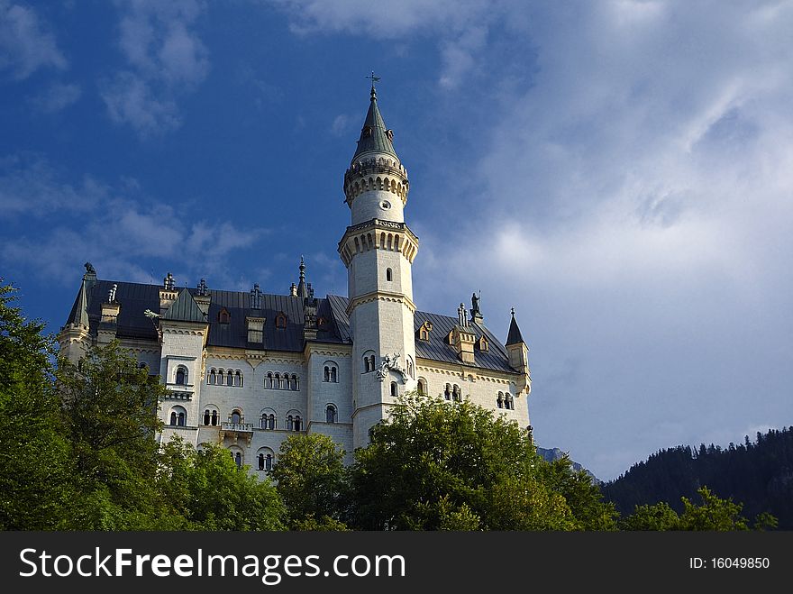 Castle Neuschwanstein in Germany photographed daytime.