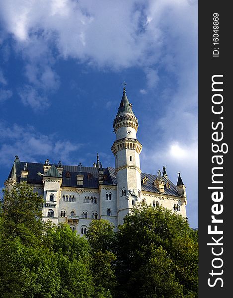 Castle Neuschwanstein in Germany photographed daytime.