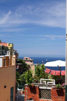 Italian Ocean View Royalty Free Stock Photography Italian Ocean View Royalty Free Stock Photography