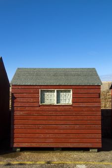 Red Hut, Blue Sky Stock Photography