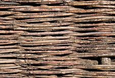Texture Of Woven Wood Royalty Free Stock Images
