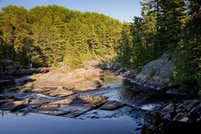 Small Falls In Northern River Stock Photography Small Falls In Northern River Stock Photography