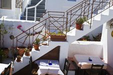 Santorini Restaurant Stock Images