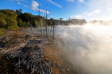 Thermal Lake In The Kuirau Park In Rotorua Stock Photography Thermal Lake In The Kuirau Park In Rotorua Stock Photography