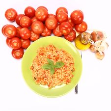 Risotto With Tomatoes Stock Photography Risotto With Tomatoes Stock Photography