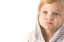 Little Cute Girl Making A Funny Face Close-up Stock Photography Little Cute Girl Making A Funny Face Close-up Stock Photography