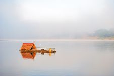 Houseboat On The Mekong River. Royalty Free Stock Photography Houseboat On The Mekong River. Royalty Free Stock Photography