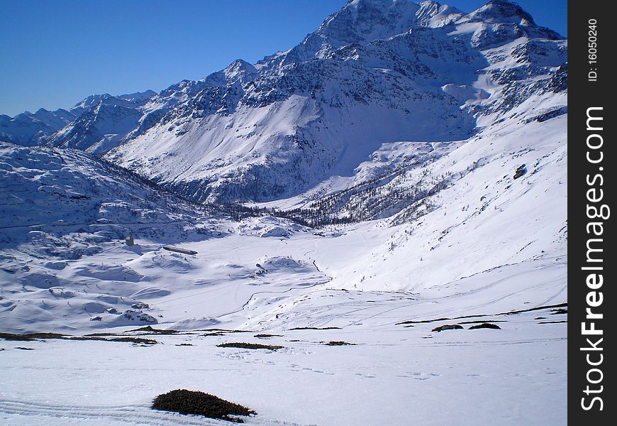 Simplon pass from spitzhornli peak