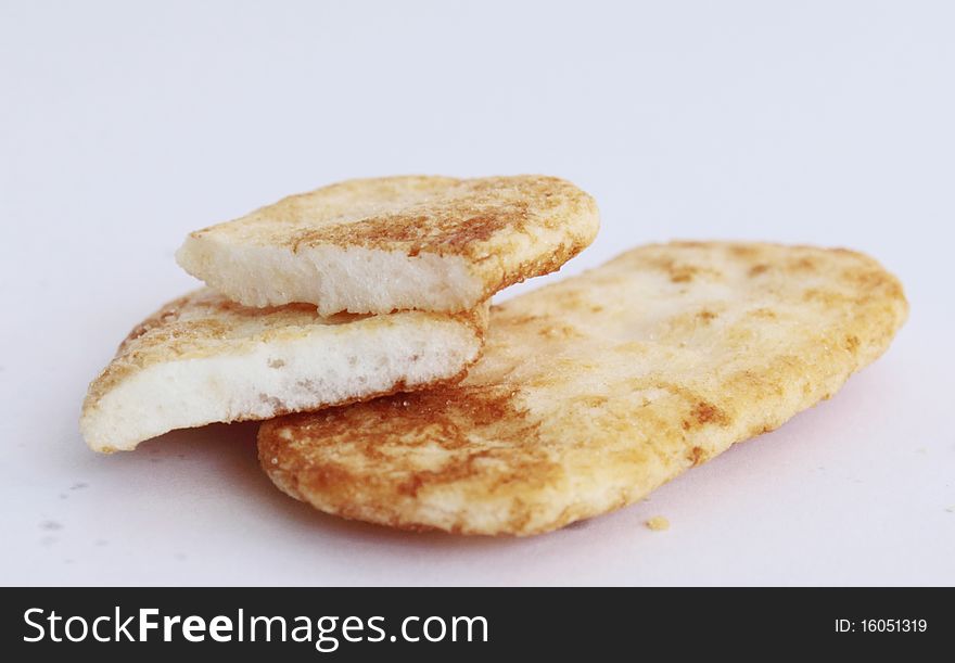 Isolate biscuits on white background