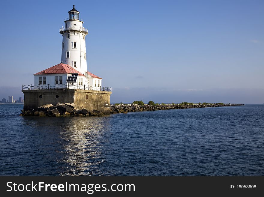 Chicago Lighthouse seen in the morning