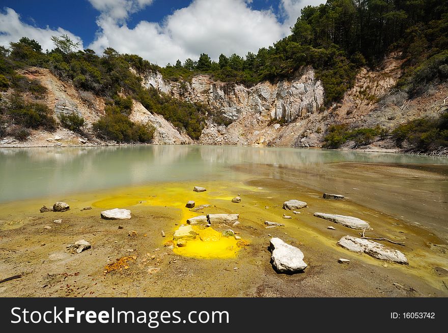 Frying Pan Flat, Wai-O-Tapu Thermal Wonderland