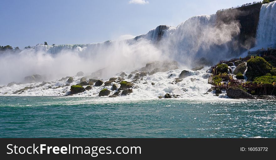 Tourists At Niagara Falls