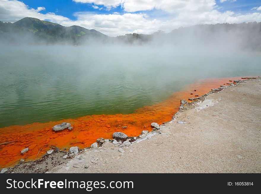 Wai-O-Tapu Thermal Wonderland, Rotorua, New Zealand. Wai-O-Tapu Thermal Wonderland, Rotorua, New Zealand