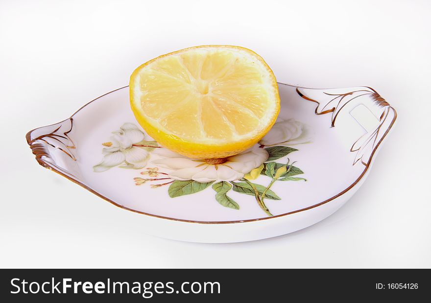 Lemon On A Dish