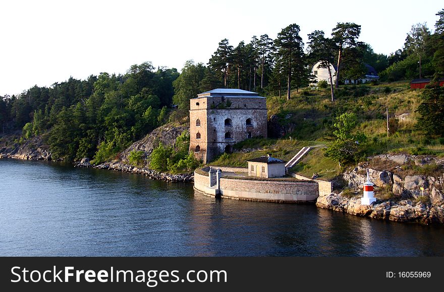 Lonely island in Sweden Archipelago