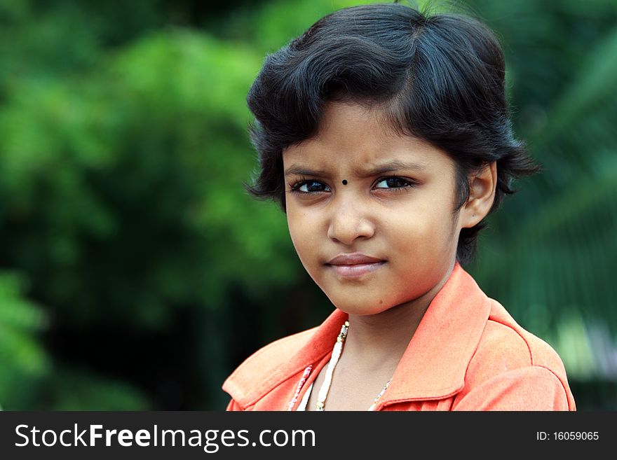 Portrait of Indian Teenage Girl