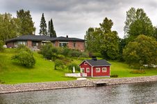 Luxury House In Finland Royalty Free Stock Photos Luxury House In Finland Royalty Free Stock Photos