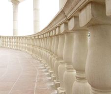 White Balustrade Royalty Free Stock Photo White Balustrade Royalty Free Stock Photo