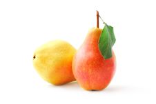 Pears On White Royalty Free Stock Photo
