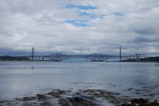Bridges In Forth Royalty Free Stock Photography Bridges In Forth Royalty Free Stock Photography