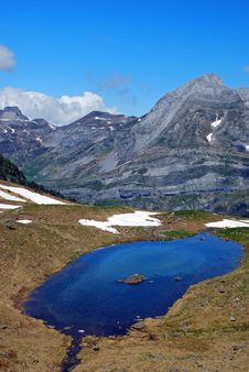 Seous Pond In The Way Of Artouste Train Royalty Free Stock Photography Seous Pond In The Way Of Artouste Train Royalty Free Stock Photography