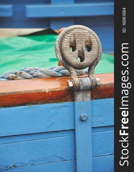 Cape sheep wooden boat blue
