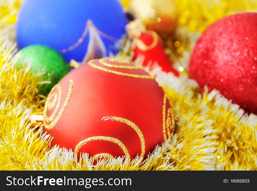 Colorful Christmas decorations