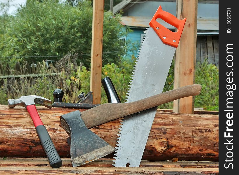 Working tools for the carpenter on building