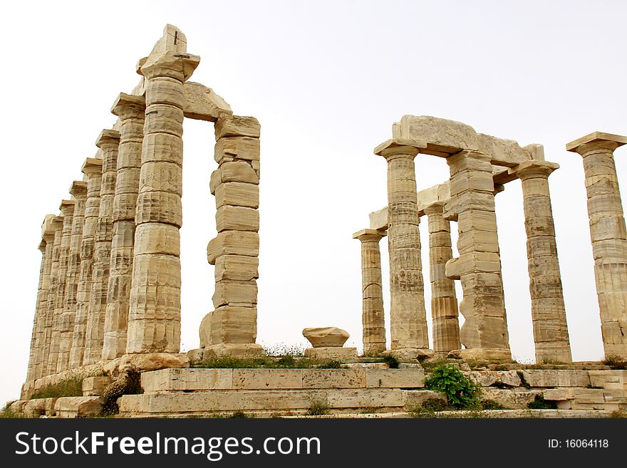 Temple of Poseidon at Cape Sounion near Athens, Greece. c 440 BC.