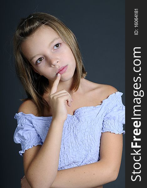 Portrait of caucasian girl posing. Portrait of caucasian girl posing