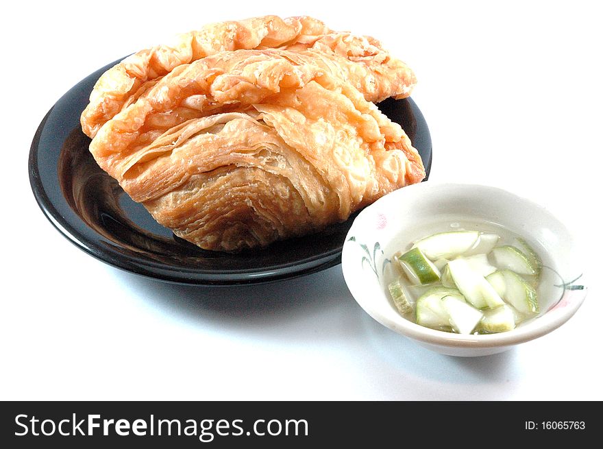 Thai curry puff one it is the popular food in south east asia