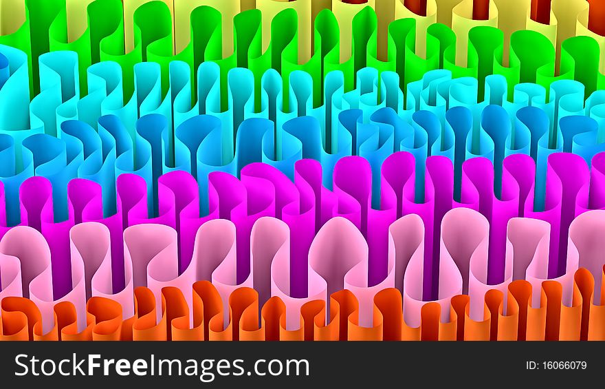 Colored abstract 3d pack paper as a background. Colored abstract 3d pack paper as a background