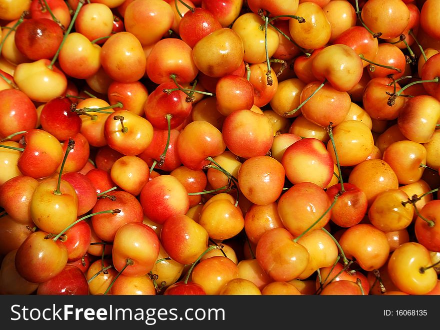 Yellow Cherries Texture