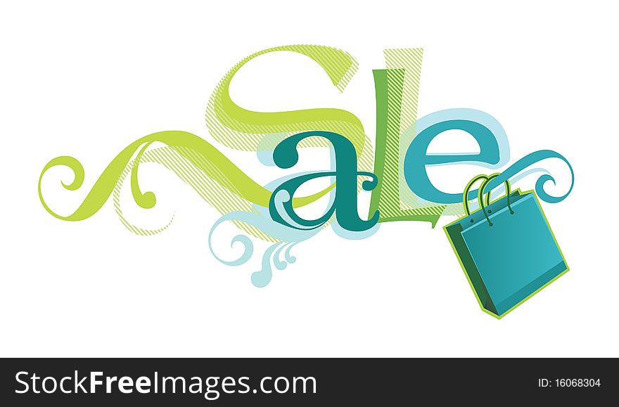 Illustration of the Sale design template