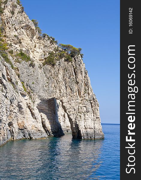 Zakynthos Island - rocky coast of Greece