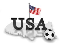 USA Loves Soccer Stock Photography