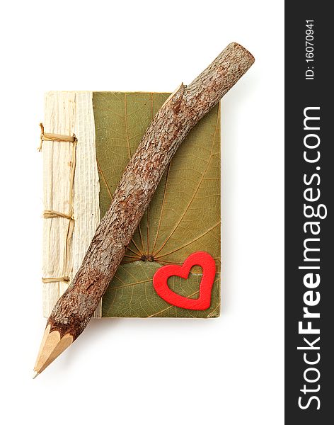 Natural Pencil And Note Pad