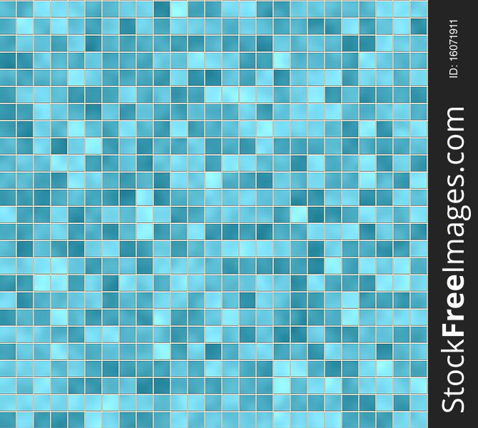 Abstract: Vector Brick Tiles Blue