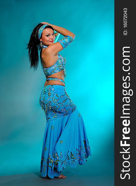 Beautiful Sexy Dancer Woman In Bellydance Costume