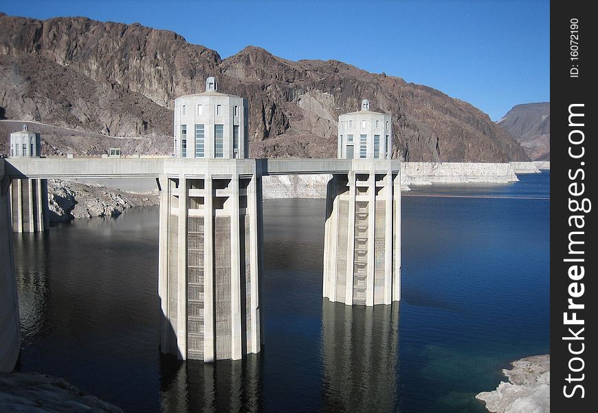 Beautiful view of Lake Mead in Arizona.